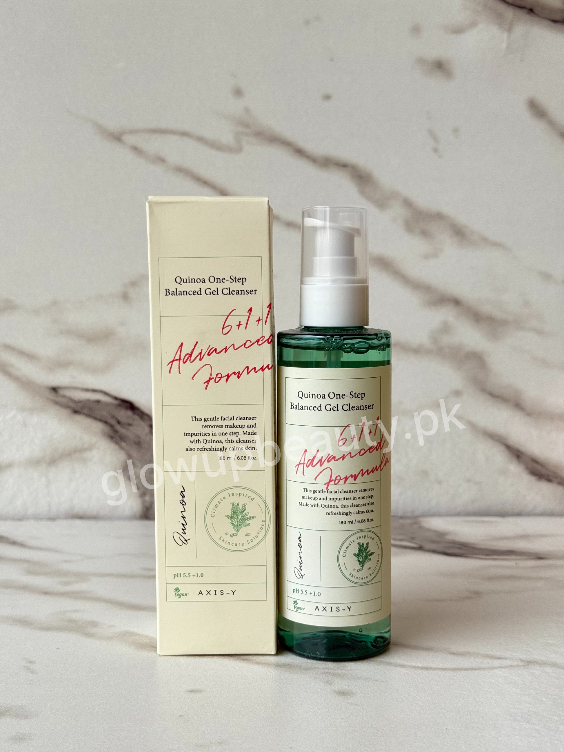 AXIS-Y QUINOA ONE STEP BALANCED GEL CLEANSER 180 ML. PH RANGE: 5.5-6.5.