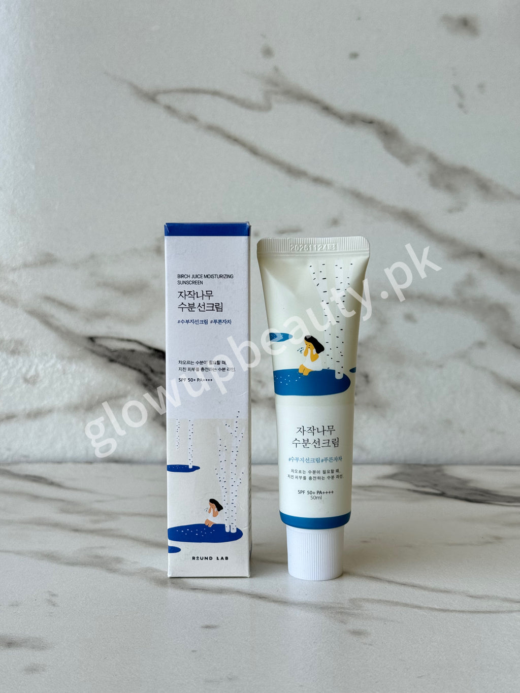 ROUND LAB BIRCH JUICE MOISTURIZING SUNSCREEN SPF 50+ PA++++ (50ML) 🌿