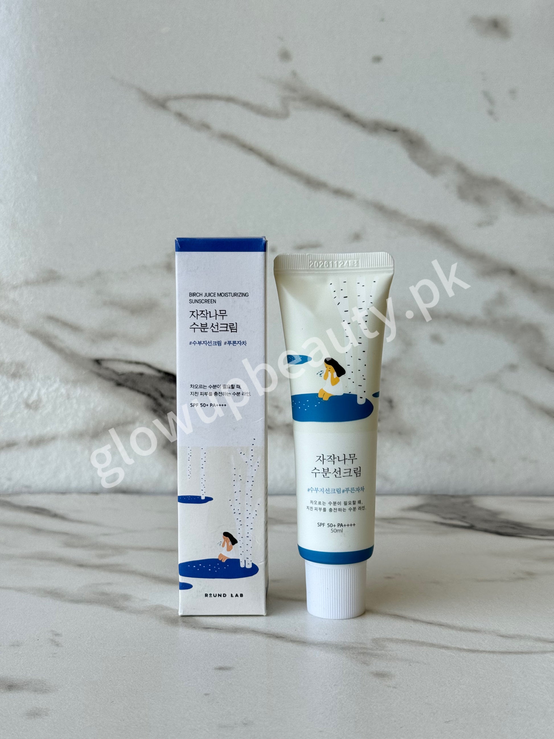 ROUND LAB BIRCH JUICE MOISTURIZING SUNSCREEN SPF 50+ PA++++ (50ML) 🌿