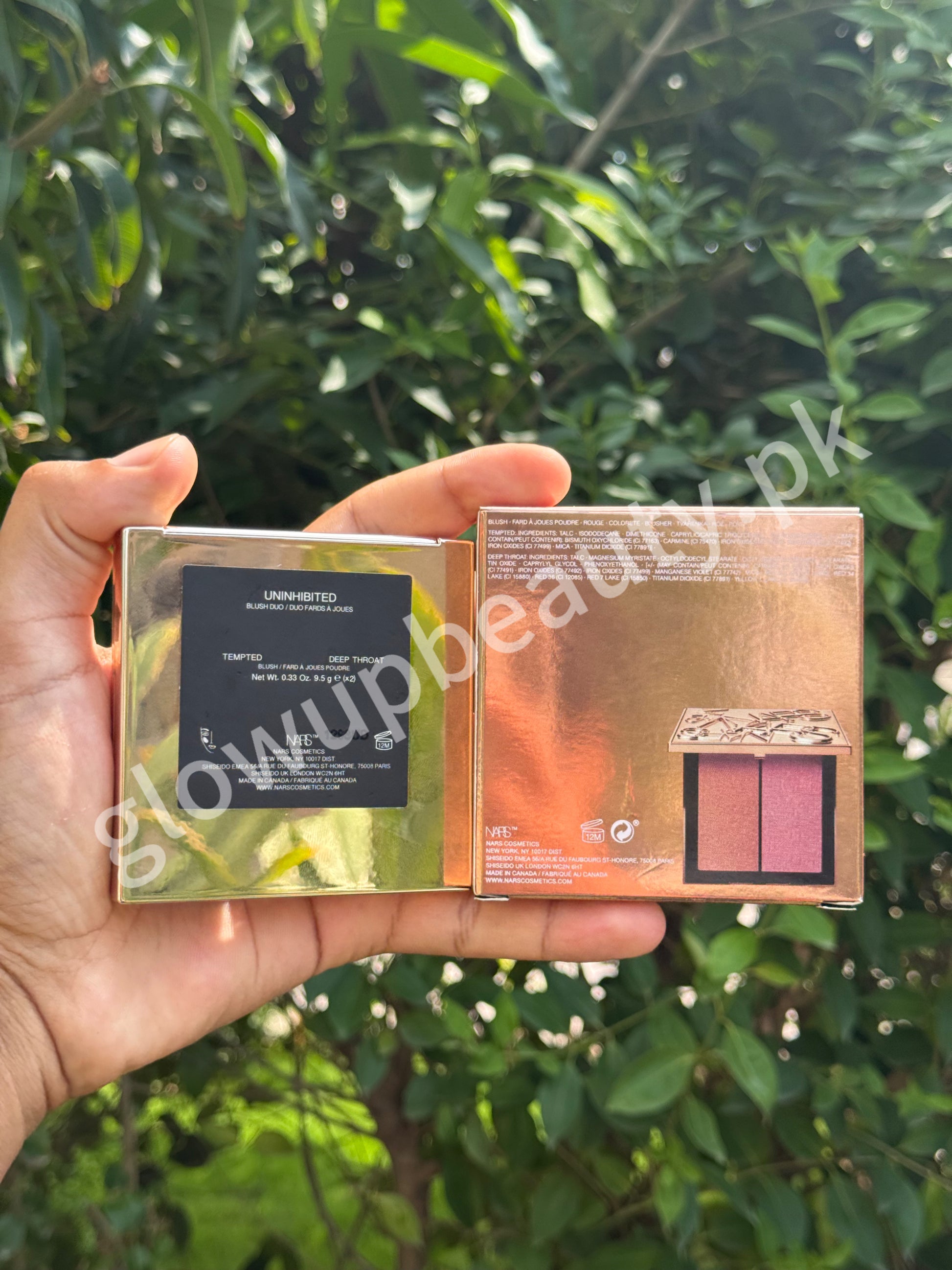 NARS UNIHIBITED BLUSH DUO PALETTE 19 GRAMS COMBINED QUANTITY😍