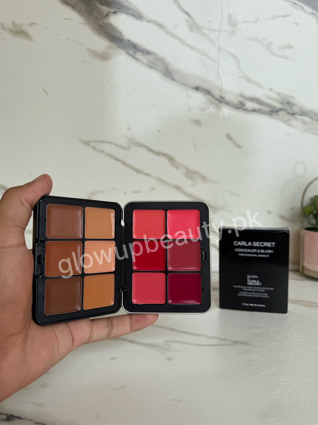CARLA SECRET CREAMY CONTOUR AND CONCEAL PALETTE.