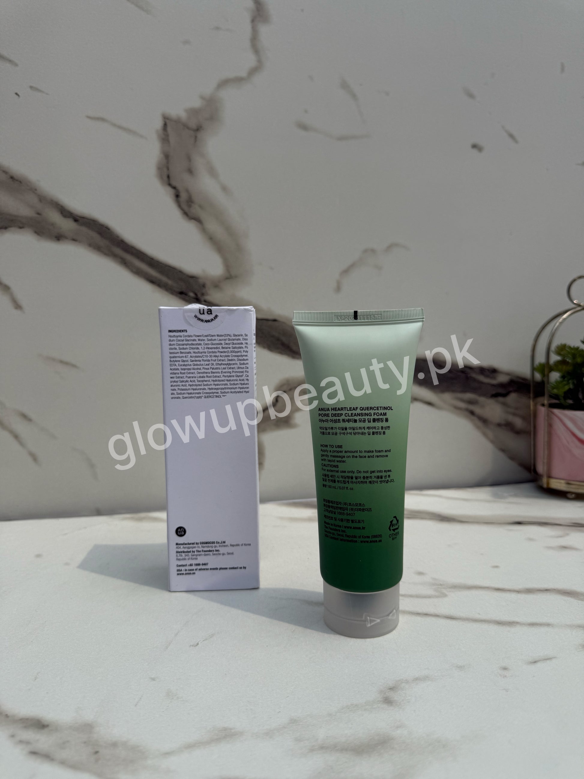 ANUA HEARTLEAF + BHA QUERCETINOL DEEP CLEANSING FOAM – 150ML. (WHITE BOX)