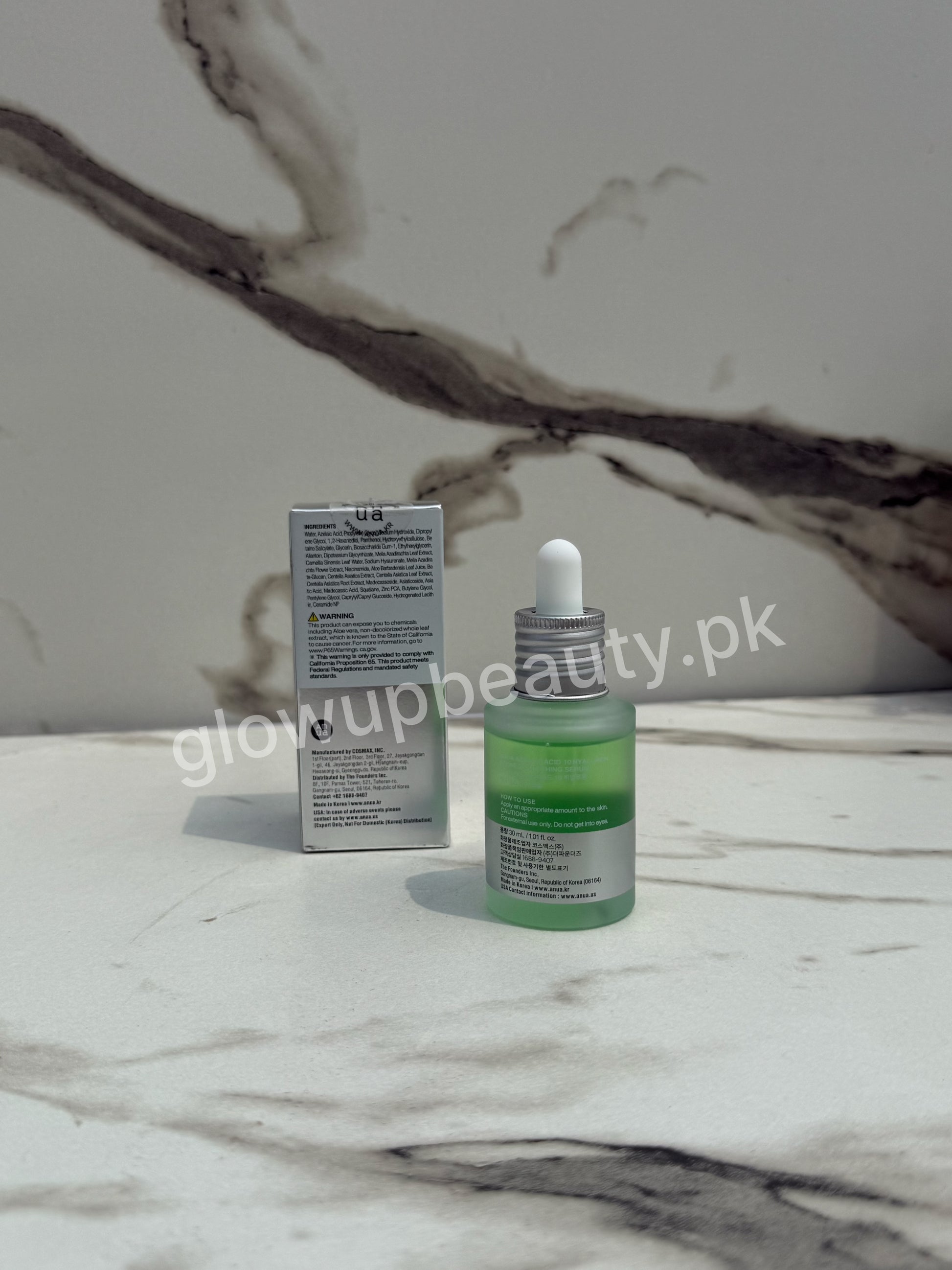 ANUA AZELAIC 10 + HYALURON REDNESS SOOTHING SERUM 30 ML.