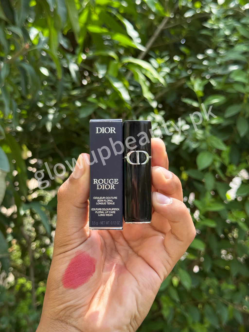 DIOR ROUGE FLORAL LIP CARE LONG WEAR LIPSTICK 3.5 GRAMS BIG SIZE