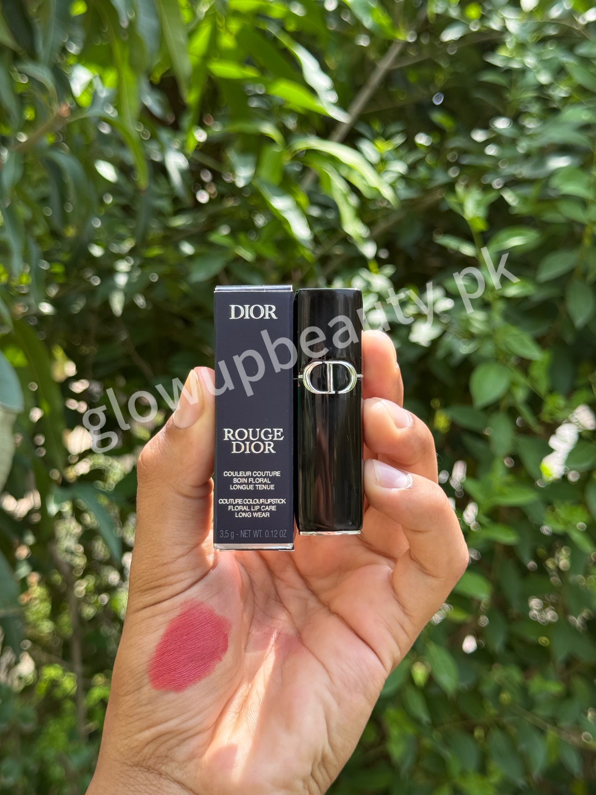 DIOR ROUGE FLORAL LIP CARE LONG WEAR LIPSTICK 3.5 GRAMS BIG SIZE