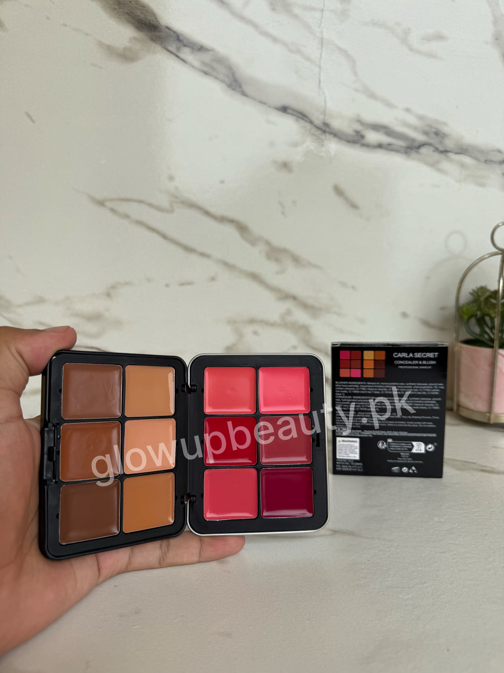 CARLA SECRET CREAMY CONTOUR AND CONCEAL PALETTE.