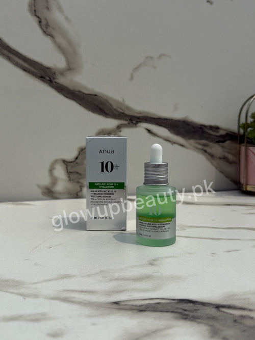 ANUA AZELAIC 10 + HYALURON REDNESS SOOTHING SERUM 30 ML.