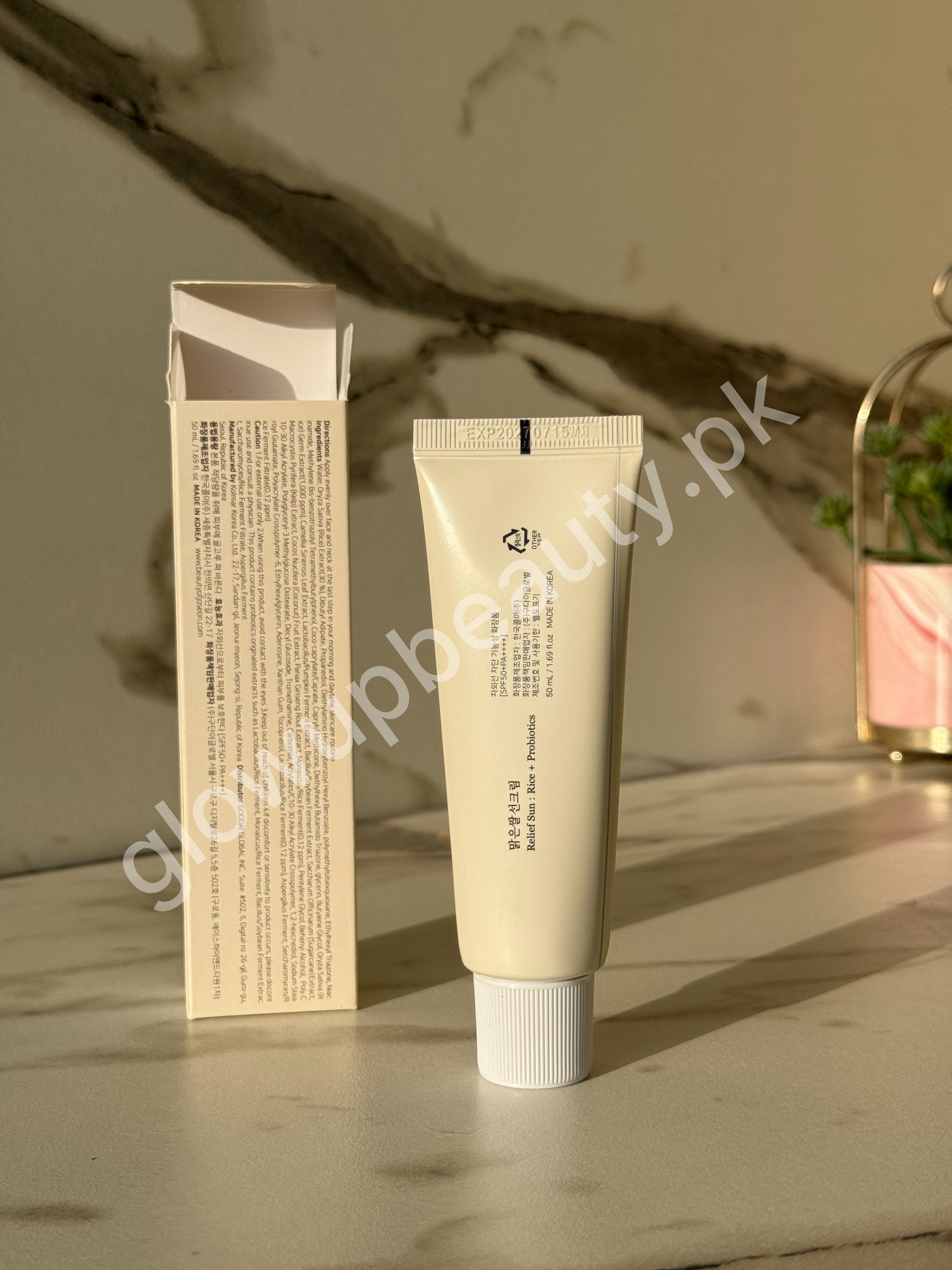 BEAUTY OF JOSEON RICE + PROBIOTICS SUNSCREEN SPF 50+ PA++++. 50 ML SIZE