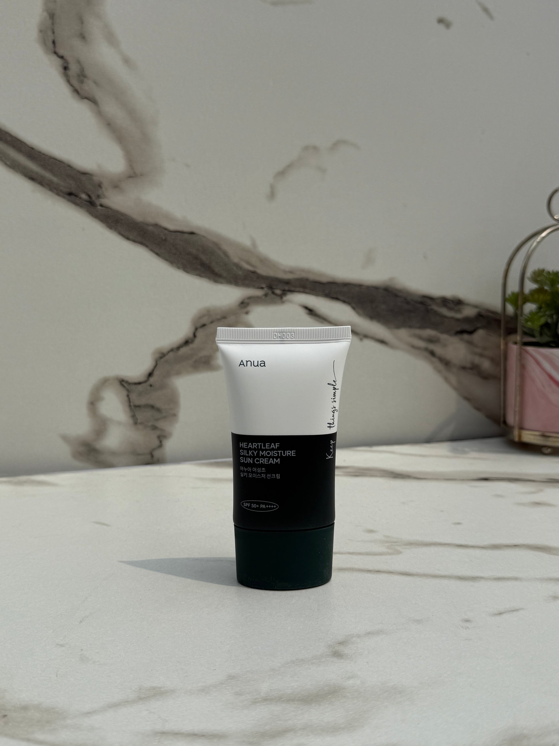 ANUA HEARTLEAF SILKY MOISTURE SUN CREAM SPF 50+ PA++++🌞🍃